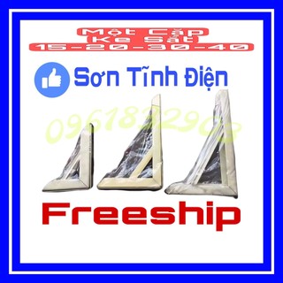 1 cặp ke góc tường , bát bắt kệ tường sắt sơn tĩnh điện chịu lực lên tới 50kg loại 1tâm an shop
