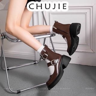 CHUJIE giày nữ boot nữ bột boot Thời trang trăm mốt 2023 HOTSALE Dễ dàng phối đồ Thiết kế độc đáo Thời thượng Đàn hồi tốt FSX23936NL 39Z230925