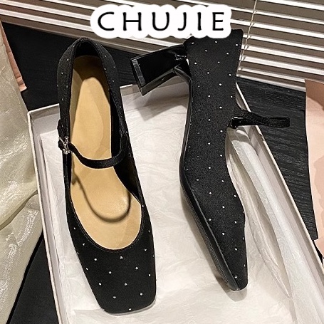 CHUJIE Giày Cao Gót Mũi Nhọn GIÀY SANDAL Thời Trang Mới 2024 Cho Nữ Lịch sự Sang trọng Thiết kế độc đáo Điệu đà FBL23B00XN 44Z231104