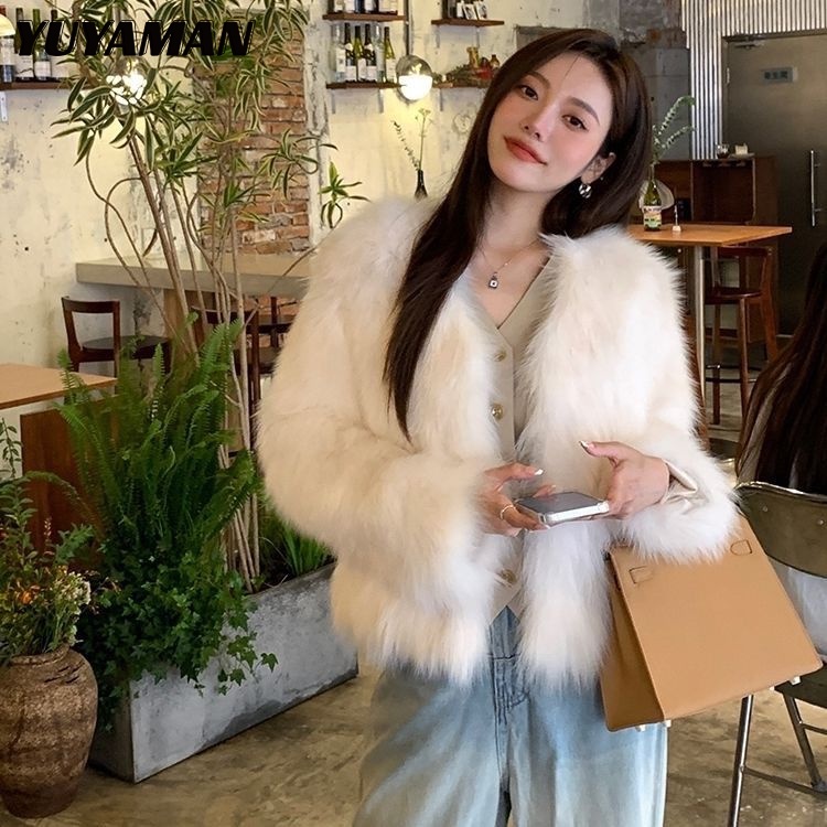 YUYAMAN áo khoác dù áo khoác lông bomber chic Độc đáo New Style comfortable WMF23C0N7V 52Z231227