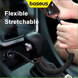  Dây Cáp Sạc USB Loại C Baseus Dạng Lò Xo Bện Cho iP 12 13 