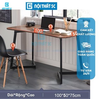 Bàn làm việc, bàn học Nội Thất 5C thiết kế chân sắt sơn tĩnh điện độc đáo chắc chắn kiểu dáng hiện đại