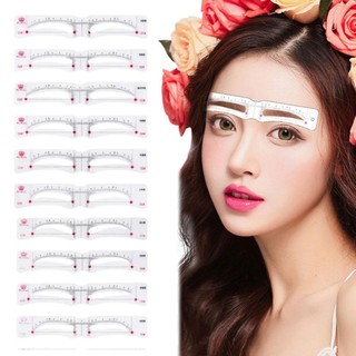 Bộ 12 Khuôn Kẻ Lông Mày Nhanh Chóng Dành Cho Người Mới Bắt Đầu D5B3