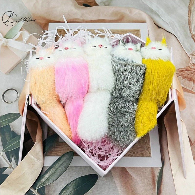Luimo Móc Khóa Hình Cáo Nhồi Bông Đáng Yêu Thời Trang Sáng Tạo Dành Cho Nữ