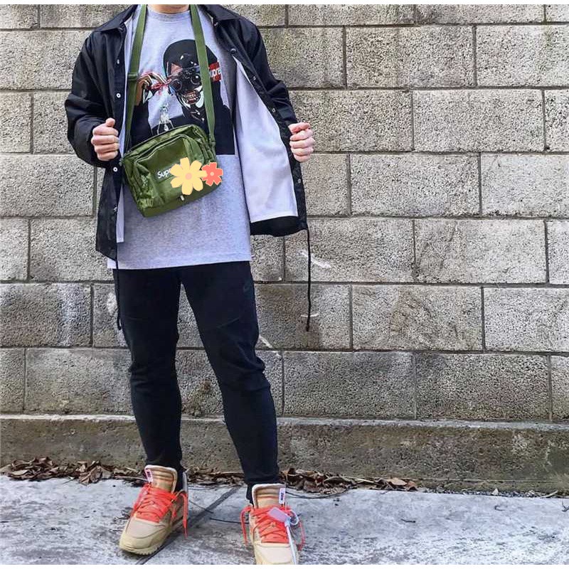 Túi Đeo Hông In logo 19ss46 Thời Trang Đường Phố Cho Nam Và Nữ