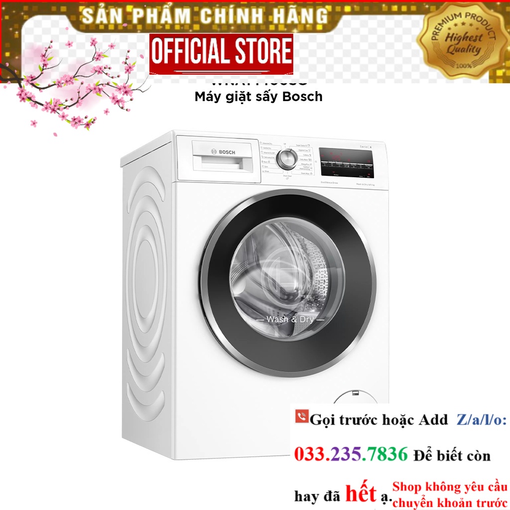 SALE> Máy Giặt Sấy 9/6kg Bosch WNA14400SG Series 4 <