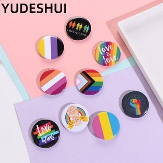 YUDESHUI Trâm cài áo cầu vồng LGBT thời trang cho nam và nữ