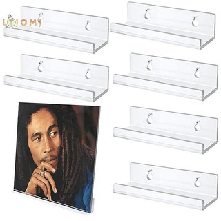 [Ltiomj] Kệ ghi âm Vinyl trong suốt Giá đỡ treo tường Giá đỡ Album Acrylic Hiển thị LP hàng ngày của bạn để trang trí nhà cửa [Hot]