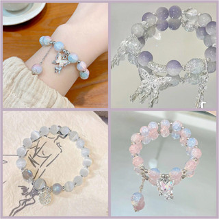 Quà Valentine Vòng Tay Chuỗi Hạt Đá opal Nhân Tạo Hình Bướm Thời Trang Cho Nữ