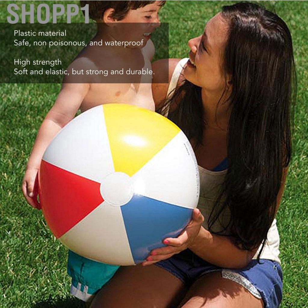 Shopp1 New Four Color Beach Ball Inflatable For Swimming Pool Water Sports