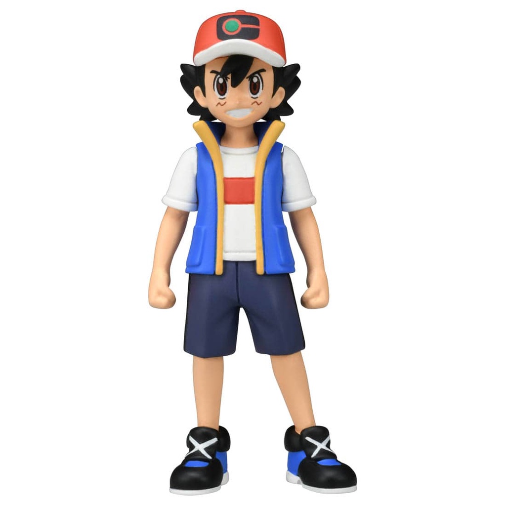 Tomy Mô Hình Đồ Chơi Nhân Vật Hoạt Hình pokemon Ashketchum leon cynthia steven Bằng pvc 4-6cm