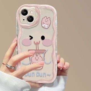 Ốp lưng iphone trau dồi 11 12 13 14 15 plus Pro Max iphoneX Xr Xs Max 7 8 6s plus Phim hoạt hình tối giản biểu hiện dễ thương Vỏ điện thoại trong suốt