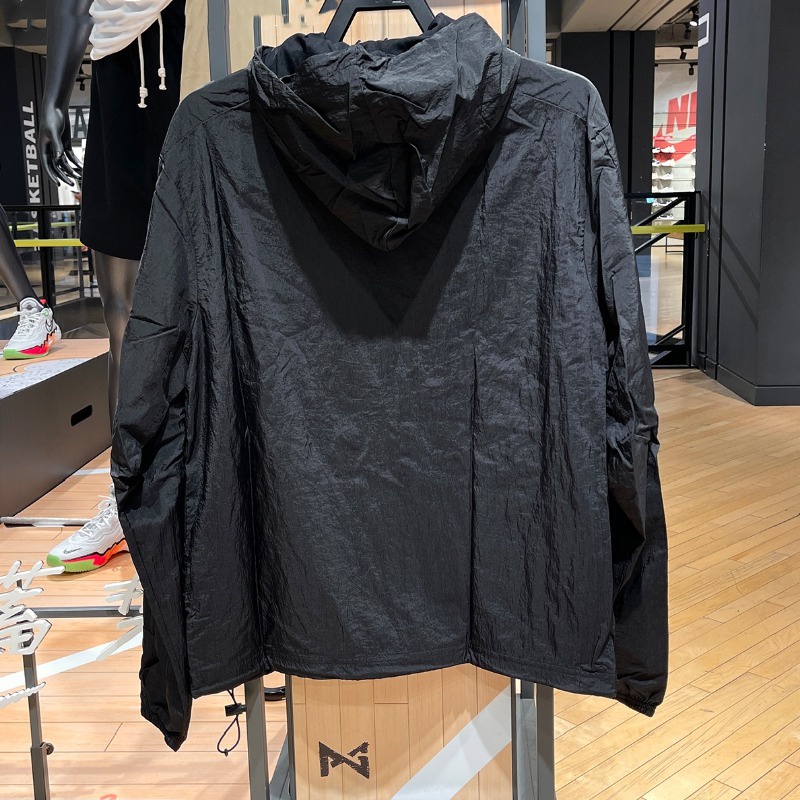 Nike Áo Khoác Thể Thao Có Mũ Trùm Đầu Chất Liệu nylon Dệt cn3824 100% Cho Nam