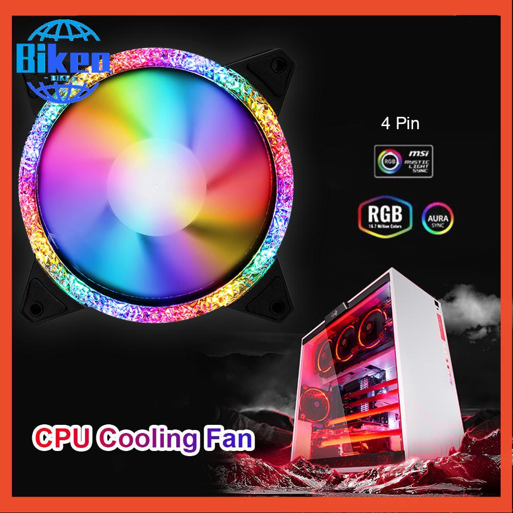 Quạt Tản Nhiệt 120mm rgb / Nhiều Màu dc 12v Dành Cho Xe Đạp