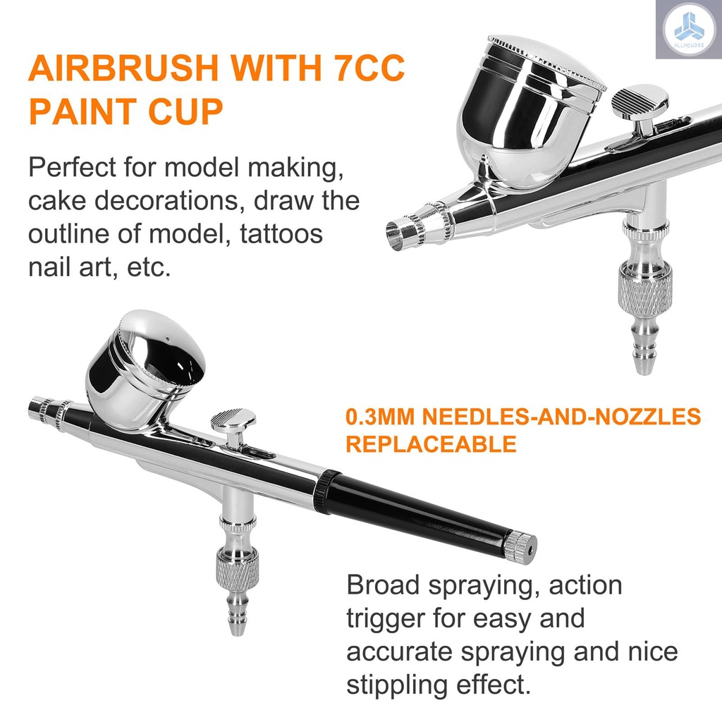 Bộ Máy Nén Khí Đa Năng 0.3mm max 30psi Chuyên Dụng Tự Vẽ Mẫu Nghệ Thuật tolo-9.3