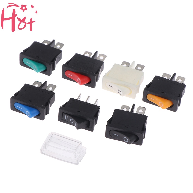 Jr Set 5 Công Tắc Bật / Tắt 2 pin kcd1-110 9.5x21mm