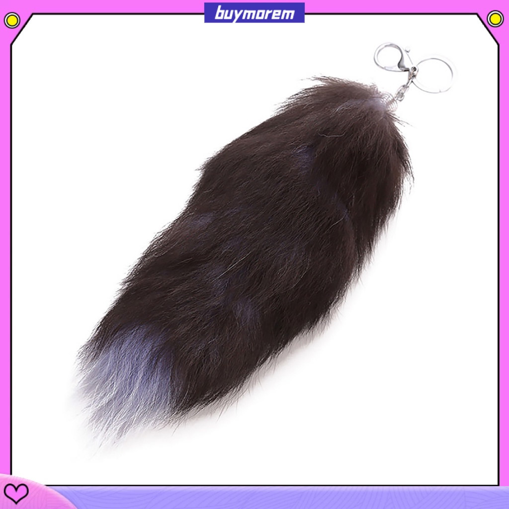 Móc Khóa Đuôi Cáo Giả Bằng Lông Xù buym2 Dành Cho Túi Xách