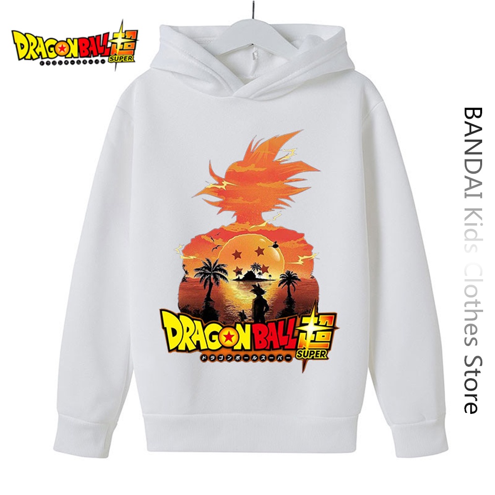 Áo hoodie Tay Dài In Hình goku dragon ball Thời Trang Xuân Thu 2023 Cho Bé Trai 2-12 Tuổi