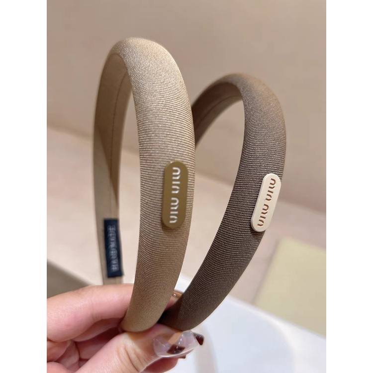 Băng Đô Cài Tóc Màu Đen In Chữ min Đơn Giản Thời Trang 2023