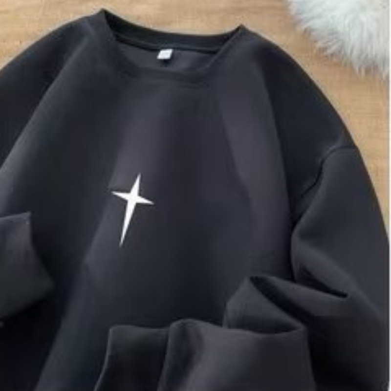 Áo Sweater cotton Nhung Dày Tay Dài Cổ Tròn In Họa Tiết Màu Xanh Lá Đậm Thời Trang Hàn Quốc Dành Cho Cặp Đôi m-5xl