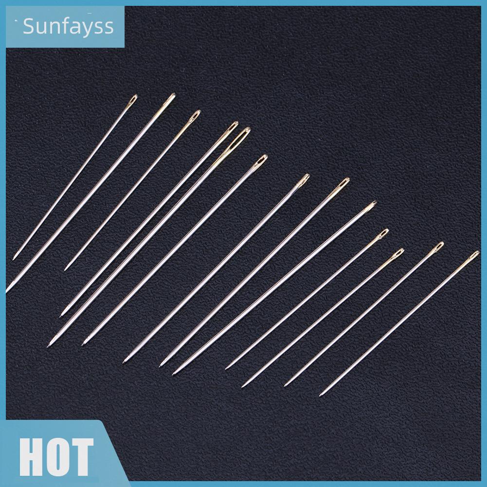 Bộ 16 Kim May Vá Bằng Kim Loại Màu Bạc