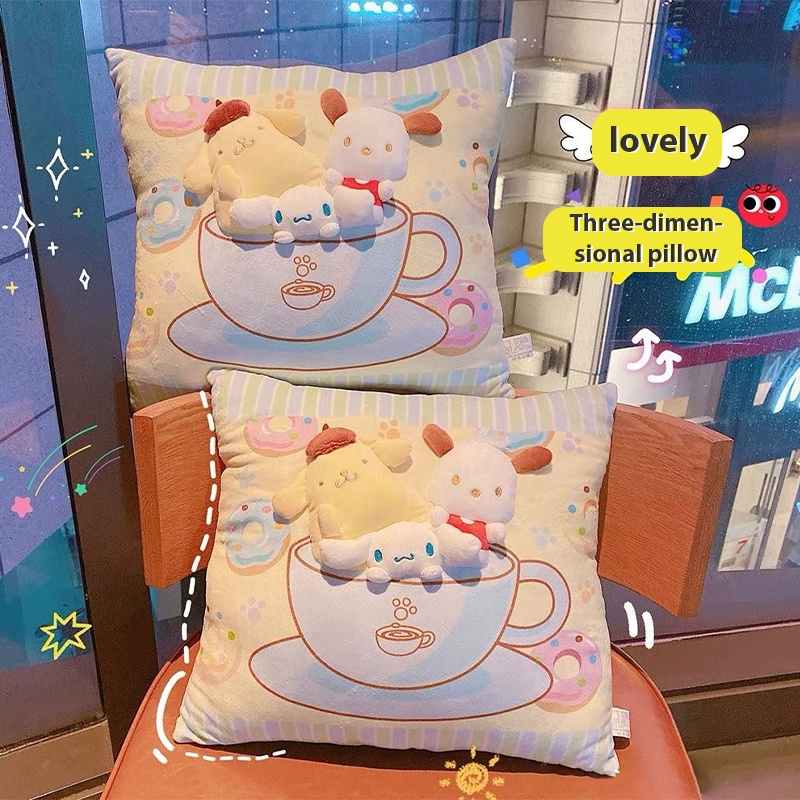 Thú Nhồi Bông cinnamoroll 45cm Hình Vuông Ba Chiều Làm Quà Sinh Nhật Cho Bạn Gái