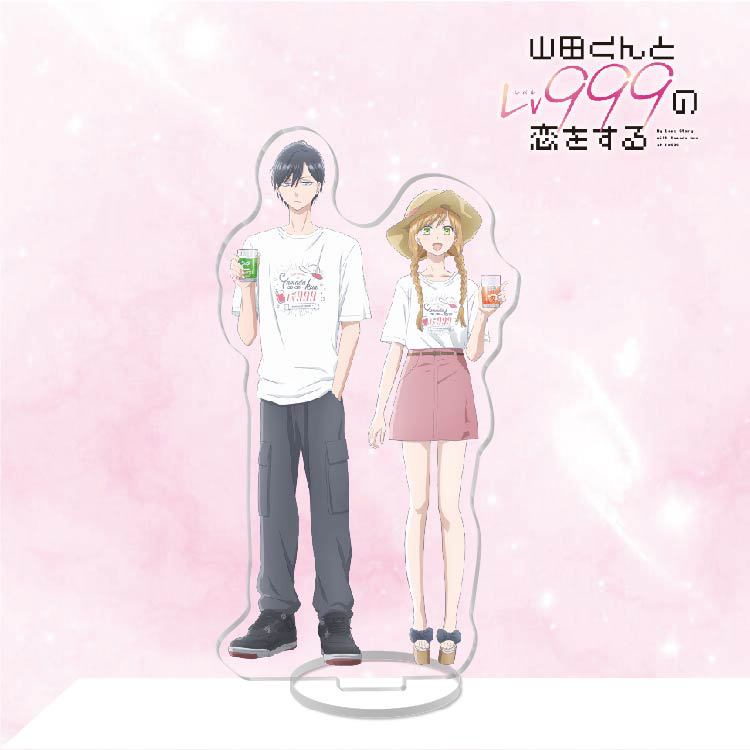 Mô hình Standee Yamada Kun To Lv999 Acrylic Stand Yamada Akito Kinoshita Akane Anime trưng bày trang trí