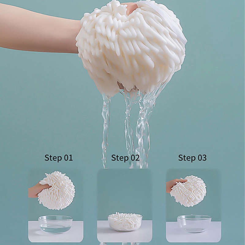 Bcf Khăn Lau Tay Bằng Sợi microfiber Mềm Mại Thấm Hút Nước Khô Nhanh Kèm Bóng Treo Cho Nhà Bếp / Phòng Tắm