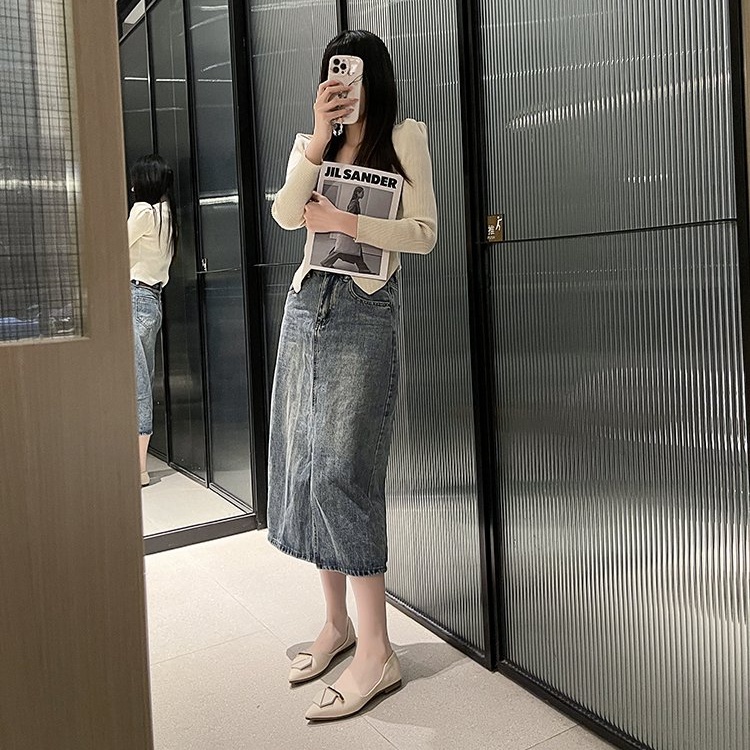 Giày Búp Bê Bằng Da pu Mũi Nhọn Gót Thấp Thời Trang Dành Cho Nữ