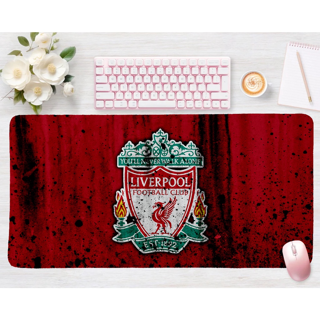 Tấm Lót Chuột laptop Hình Câu Lạc Bộ Bóng Đá liverpool 60x30cm