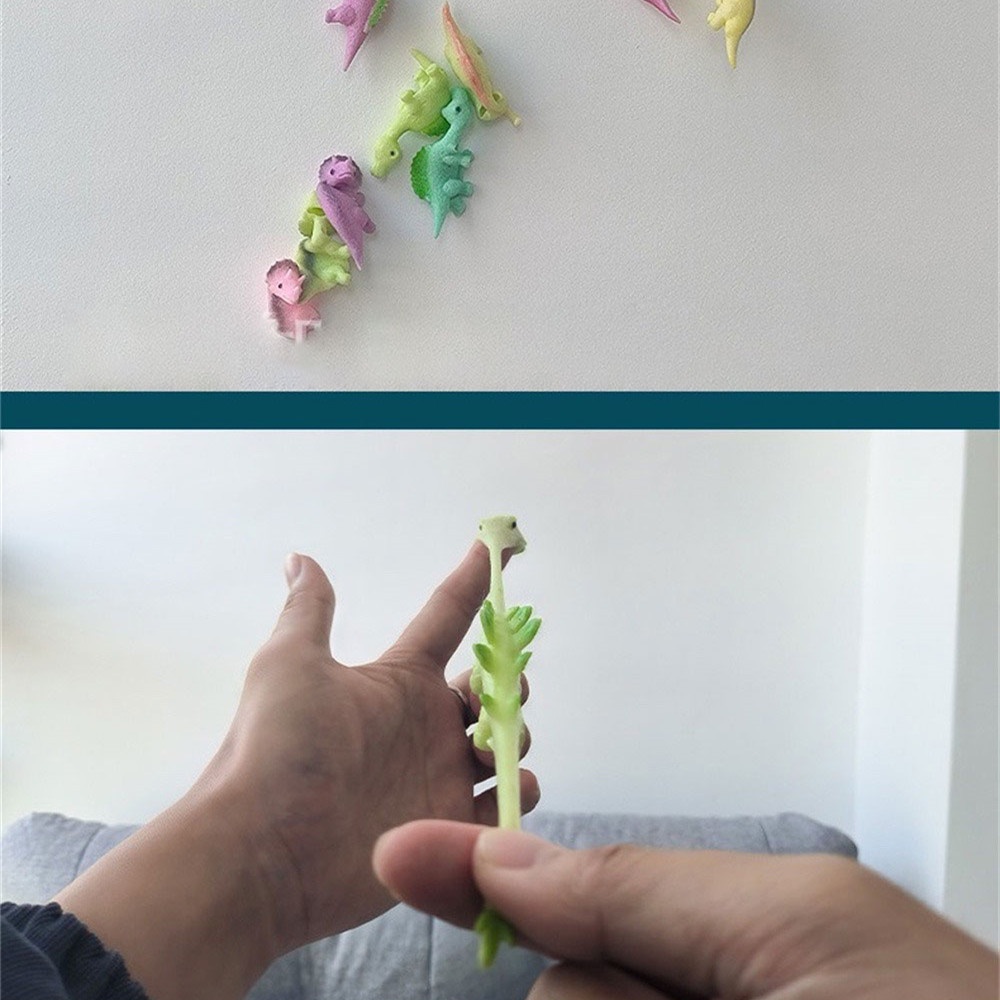 EELHOE Phóng Khủng Long Ngón Tay Đẩy Đồ Chơi Đầu Ngón Tay Xếp Hình Vui Nhộn Kẹp Âm Nhạc Đồ Chơi Giải Nén miiki_vn