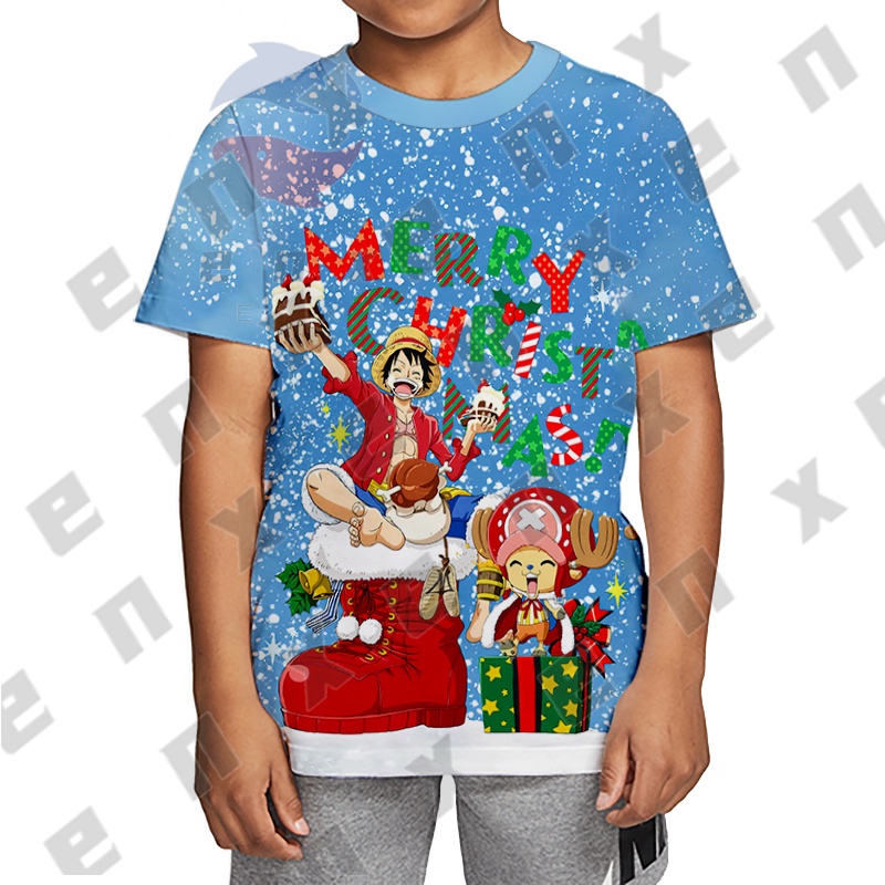 One Áo Thun Tay Ngắn In Hình Giáng Sinh 3d Thời Trang Nam Nữ
