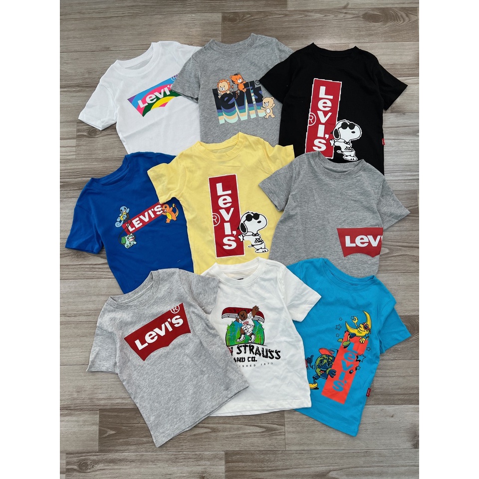 Áo thun L hoạt hình vui nhộn cho bé