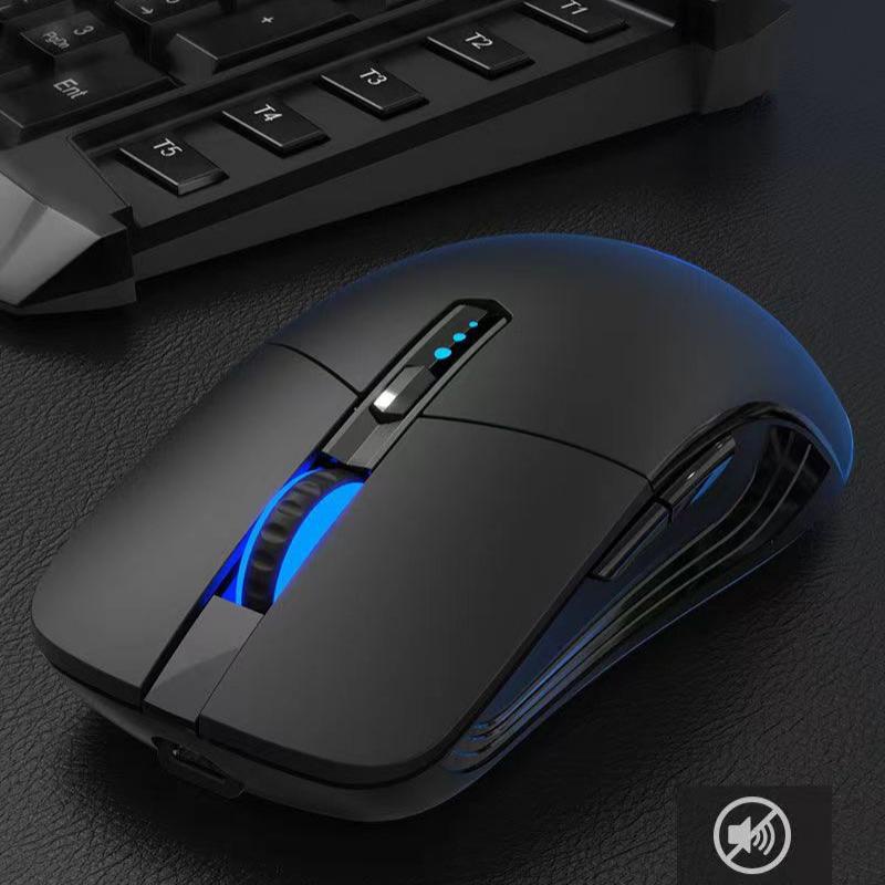 Im Lặng Chuột Không Dây Hai Chế Độ bluetooth Cho laptop Máy Tính