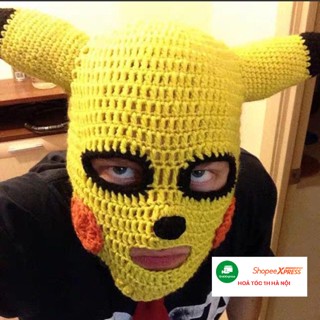  SIÊU HOT Mũ len chùm đầu pikachu 