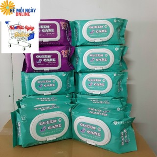 Khăn Giấy Ướt Queen Care 125 Tờ- Không mùi- An toàn cho mọi loại da- Hàng Xuất Khẩu