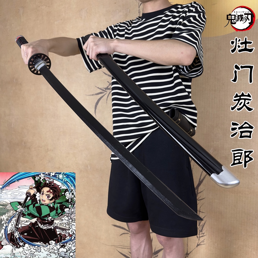 Kiếm gỗ kimetsu no yaiba Demon slayer Dao Hóa Trang Nhân Vật tomioka giyuu my wife zenitsu tanjiro Bằng Gỗ