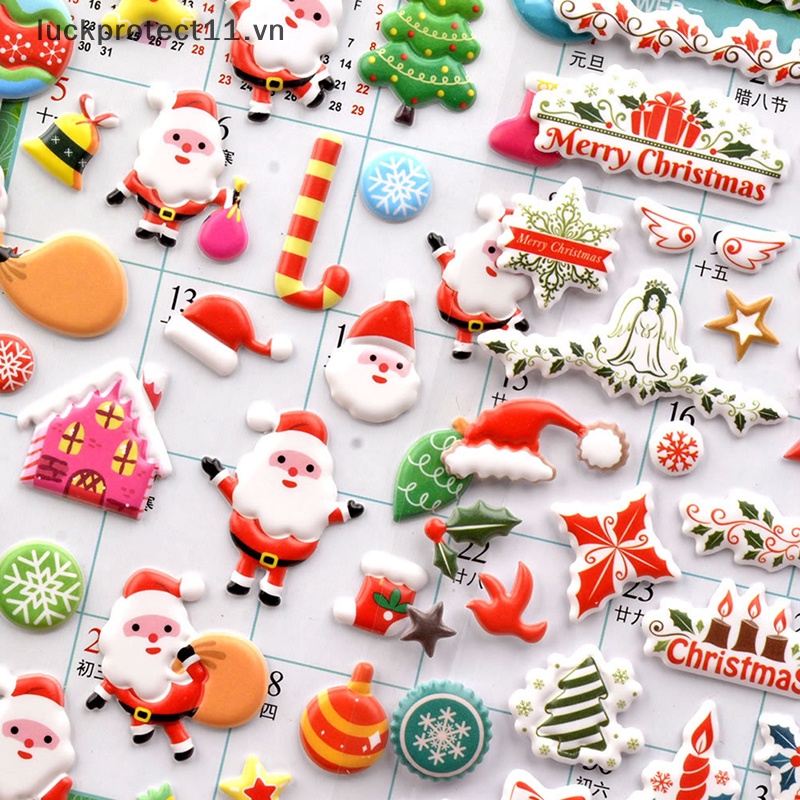 Sticker Dán Trang Trí Giáng Sinh 2023 # claus