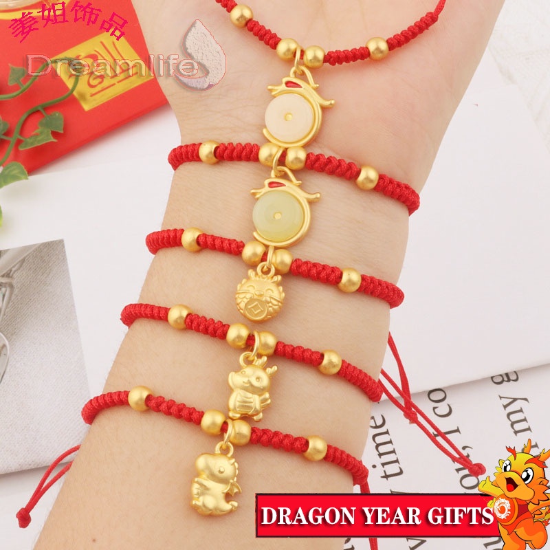 Vòng Tay Bện Dây Đỏ May Mắn Cho Cặp Đôi