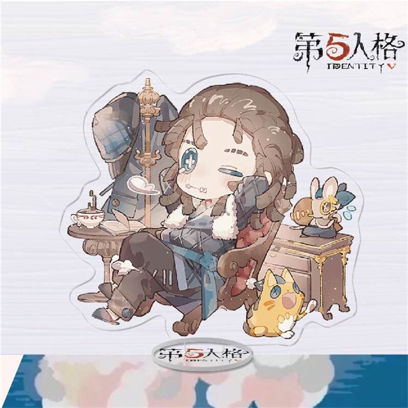 Mô hình Standee Game Identity V Cartoon Gardener Doctor Painter Geisha để bàn tượng nhựa acrylic trong suốt