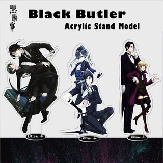 Mô hình Standee Hắc Quản Gia Japan Anime Kuroshitsuji Black Butler Sebastian Michaelis để bàn tượng acrylic trong suốt