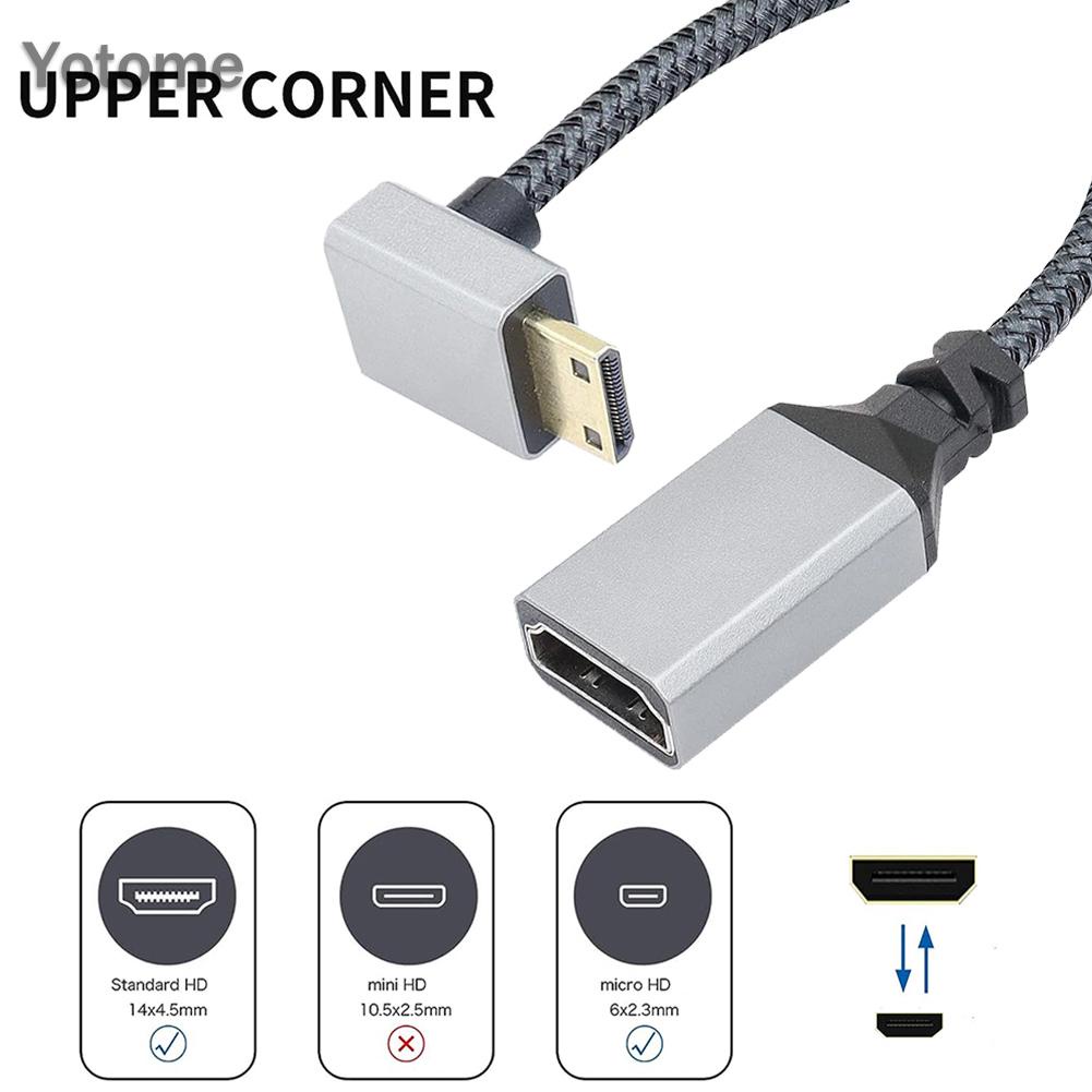 Cáp ChuyểN ĐổI mini hdmi 20cm 4k @ 60hz Chuyên DụNg