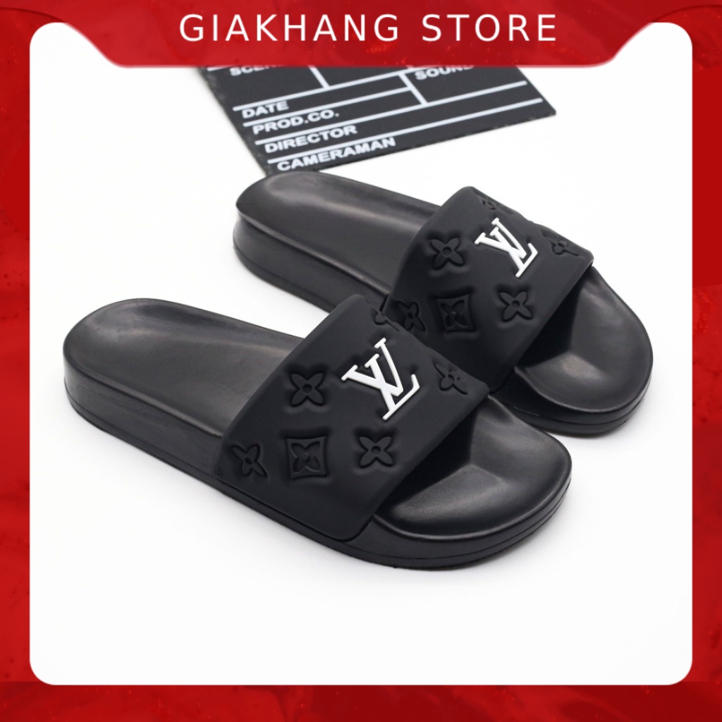 Dép Nam LV Quai Ngang Chống Nước Tuyệt Đối