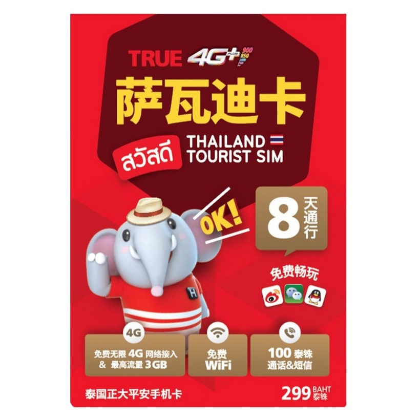 Sim 5G Thái Lan -  Có Sẵn 15GB Data Và 100Bath 15 ngày - Sim Du Lịch Và Công Tác Thái Lan