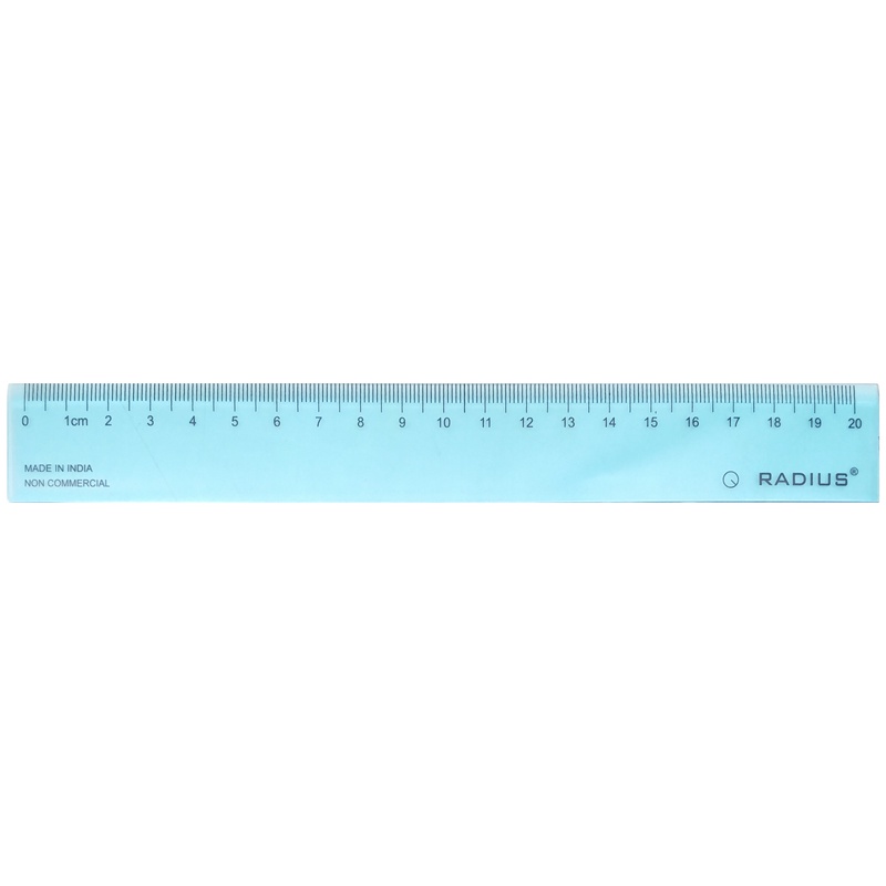 Thước Kẻ 20 cm Radius - Màu Xanh