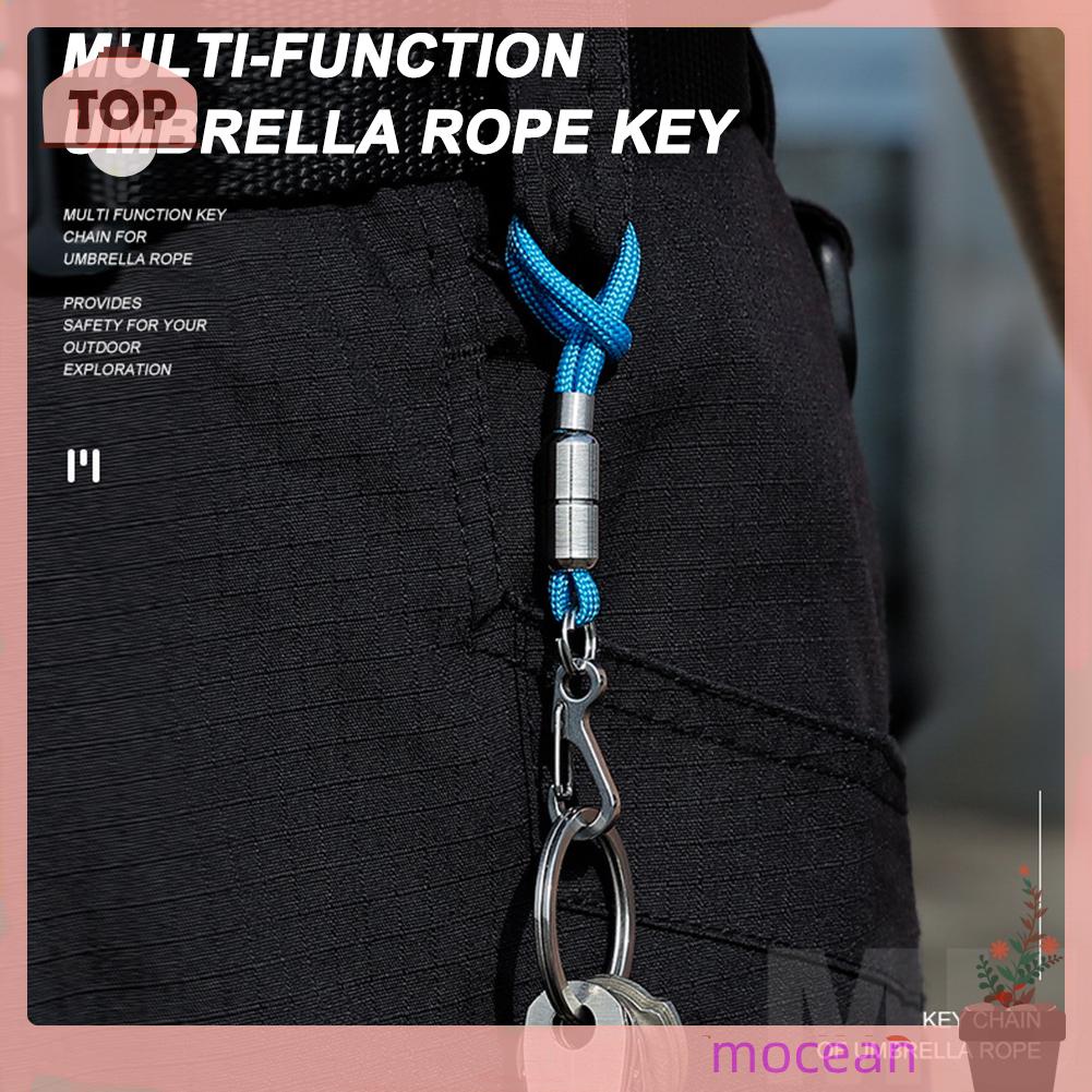 Móc Khóa Dây Dù Chống Thất Lạc Ngoài Trời Có Vòng Khóa parachute