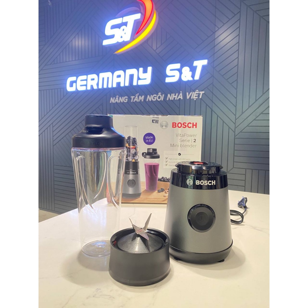Máy xay sinh tố cầm tay mini Bosch nội địa Đức công suất 450W, máy xay sinh tố đa năng made in EU GermanySnT HCM