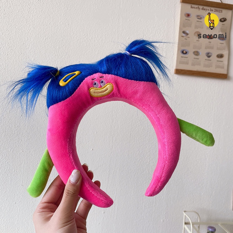 Băng Đô Cài Tóc Hình Biểu Tượng Cảm Xúc Xúc Xích Xốp Vui Nhộn Cho Nữ