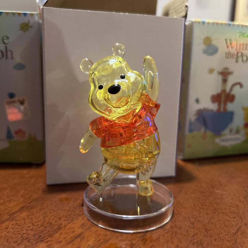 Đồ Chơi Lắp Ráp Mô Hình winnie the pooh Bằng Pha Lê Trong Suốt