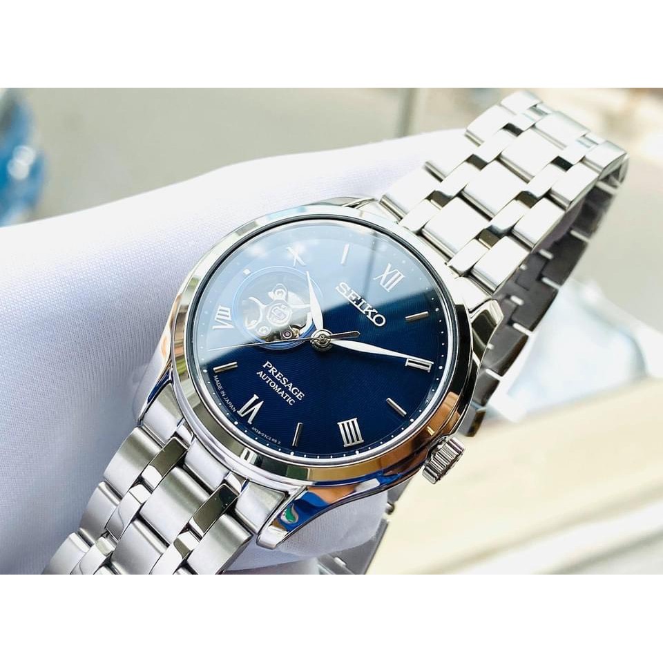 Đồng hồ nam chính hãng Seiko Presage Zen Garden Open Heart - Máy cơ Automatic - Kính sapphire - Made in Japan MKT66